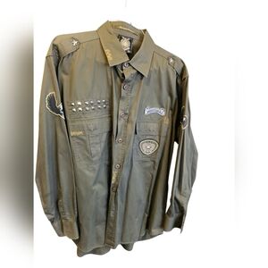 Southpole Hexagon Product Botton Up Size XXL